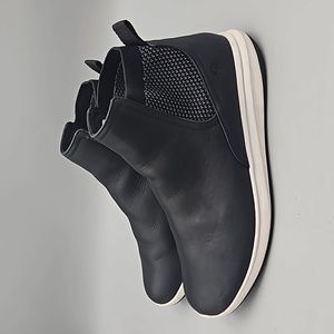 Superfeet Women's Black Leather Lela Sneaker Boots Supportive Shoes Women SZ 7